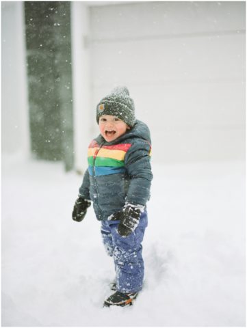 Personal Family Photos in Buffalo New York Snow Day - Shaw Photography Co.